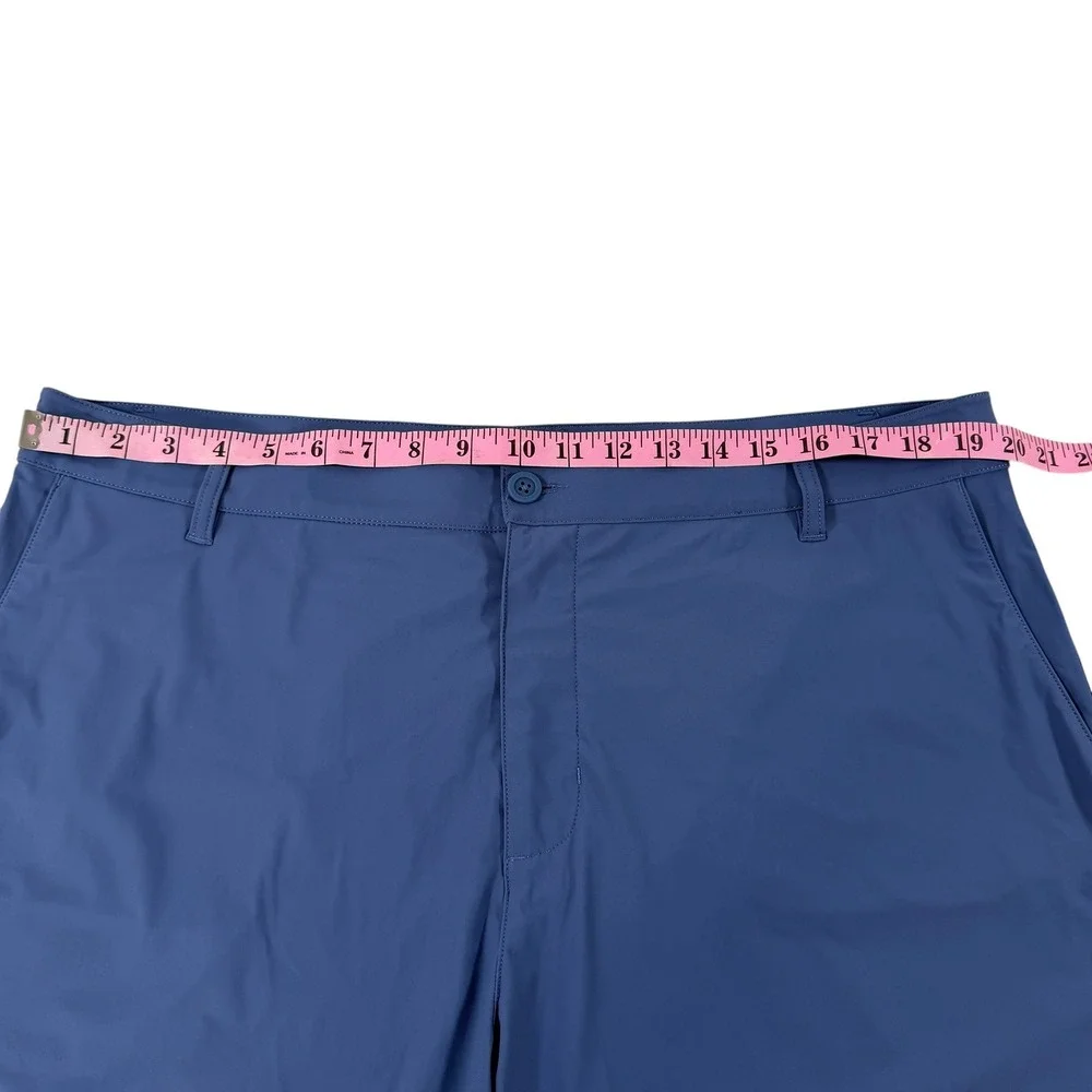 Rhone Resort Short Mens 38 Blue Technical Performance Stretch Golf Shorts 8